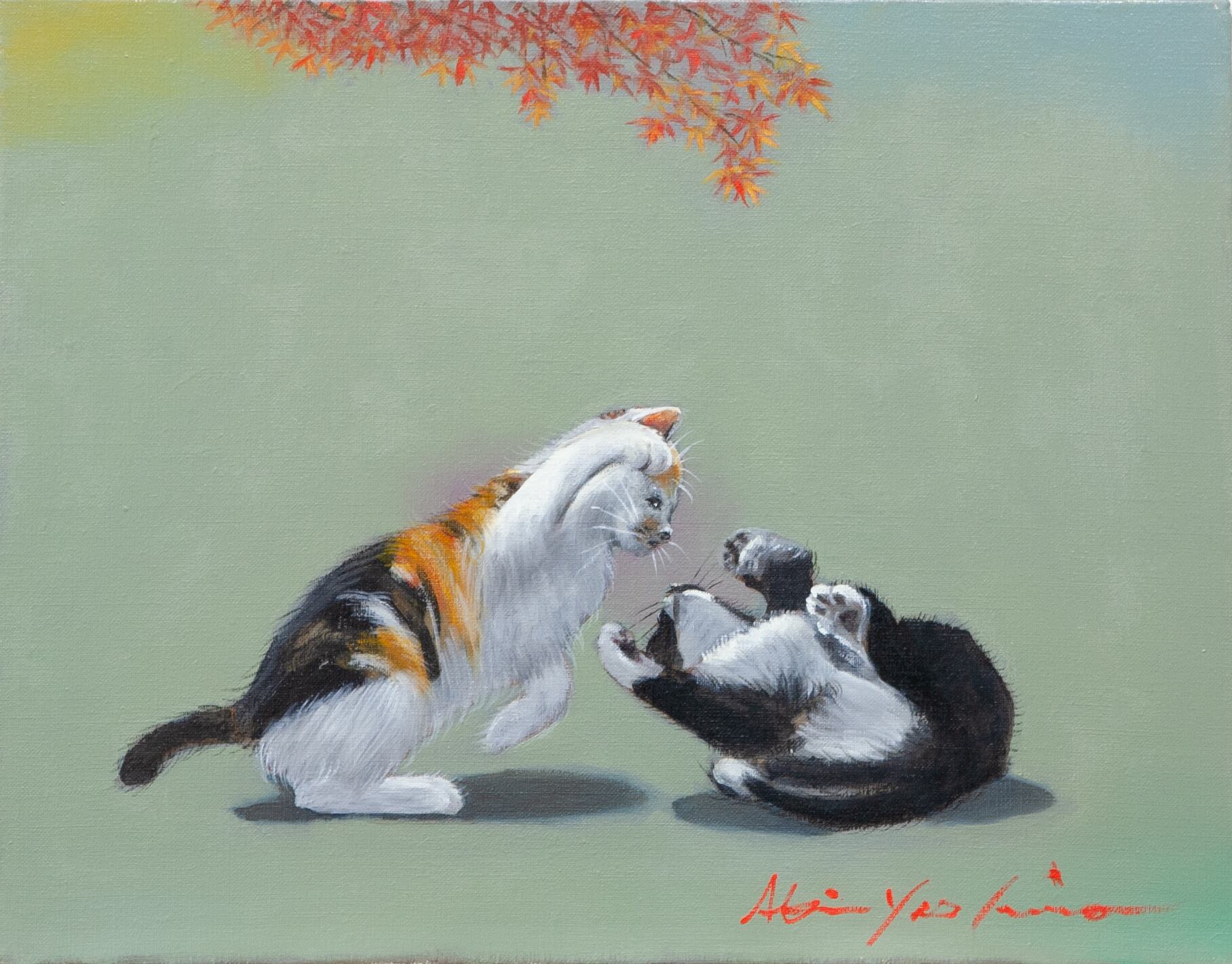 四季彩ねこ 秋の３